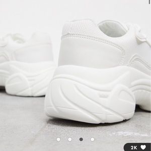 White Chunky ASOS sneakers